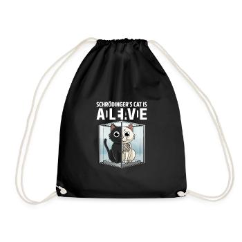 Schrödinger's Cat Dead And Alive - Turnbeutel - Schwarz - Vorne
