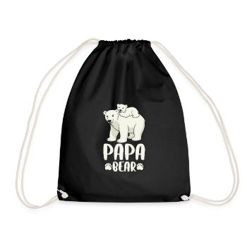 Papa Ours - Sac de sport léger - noir - Devant