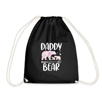 Daddy Bear - Turnbeutel - Schwarz - Vorne