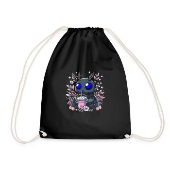 Mothman Bubble Tea - Turnbeutel - Schwarz - Vorne