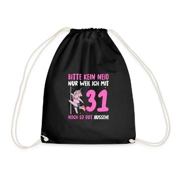 Please No Envy 31 Birthday - Drawstring Bag - black - Front