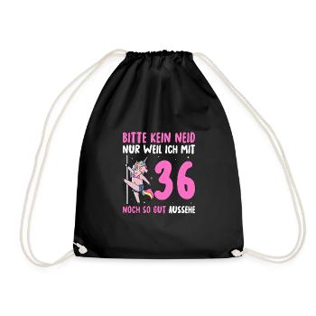 Please No Envy 36 Birthday - Drawstring Bag - black - Front