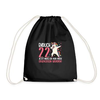 Enfin 22 Maintenant, ça vient de grandir - Sac de sport léger - noir - Devant