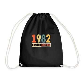 Limited Edition 1982 - Drawstring Bag - black - Front