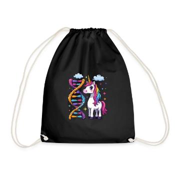 ADN de licorne - Sac de sport léger - noir - Devant
