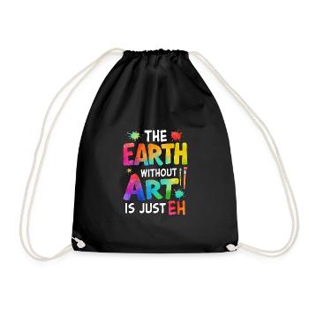 La terre sans art n’est que eh - Sac de sport léger - noir - Devant
