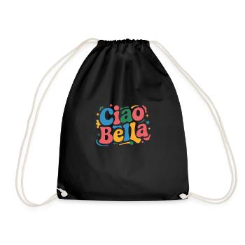 Ciao Bella - Turnbeutel - Schwarz - Vorne