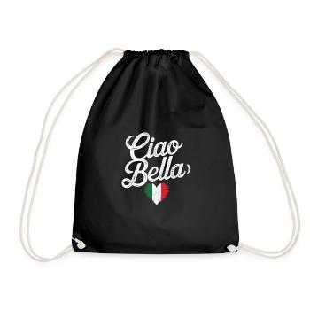 Ciao Bella - Turnbeutel - Schwarz - Vorne