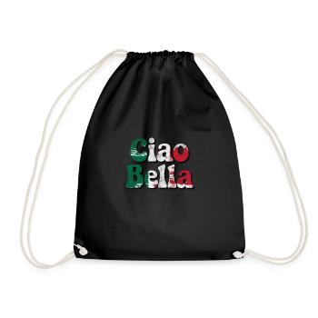 Ciao Bella - Turnbeutel - Schwarz - Vorne
