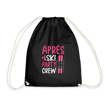 Après Ski Party Crew - Drawstring Bag - black - Front