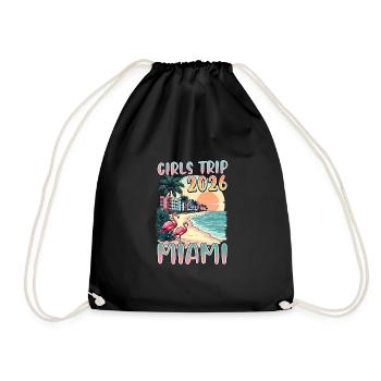Voyage entre filles Miami 2026 - Sac de sport léger - noir - Devant