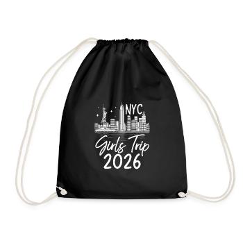 Voyage entre filles, New York 2026 (Garantie du prix le plus bas) - Sac de sport léger - noir - Devant