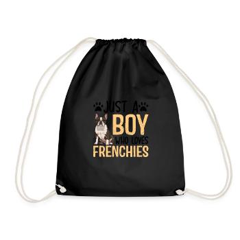 Juste un garçon qui aime les Frenchies - Sac de sport léger - noir - Devant