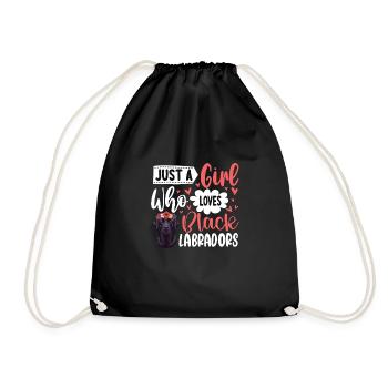 Juste une fille qui aime les labradors noirs - Sac de sport léger - noir - Devant