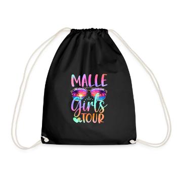 Malle Girls Tour - Drawstring Bag - black - Front