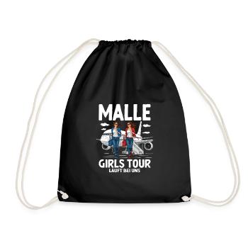 Malle Girls Tour - Drawstring Bag - black - Front