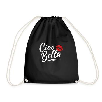 Ciao Bella - Turnbeutel - Schwarz - Vorne