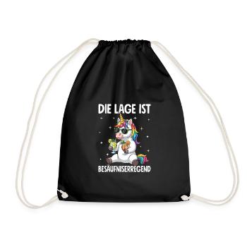 The situation is drunkenness - Drawstring Bag - black - Front