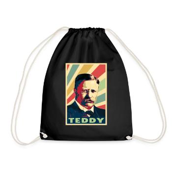 Teddy Roosevelt Vintage Colores - Sac de sport léger - noir - Devant