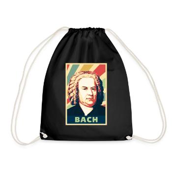 Johann Sebastian Bach Vintage Colores - Sac de sport léger - noir - Devant