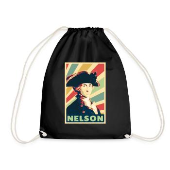 Horatio Nelson Vintage Colors - Drawstring Bag - black - Front