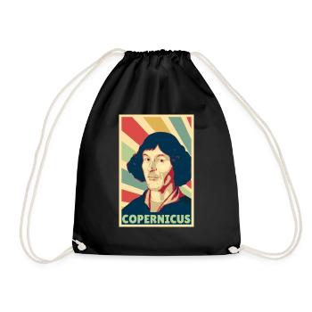 Nicolaus Copernicus Vintage Farben - Turnbeutel - Schwarz - Vorne