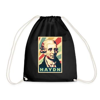 Joseph Haydn Vintage Colors - Drawstring Bag - black - Front