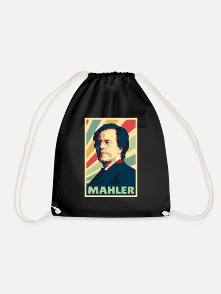 Gustaf Mahler Vintage Farben - Turnbeutel - Schwarz