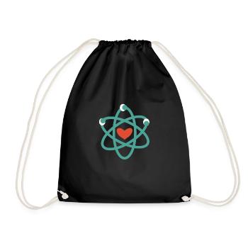 We love science! - Drawstring Bag - black - Front