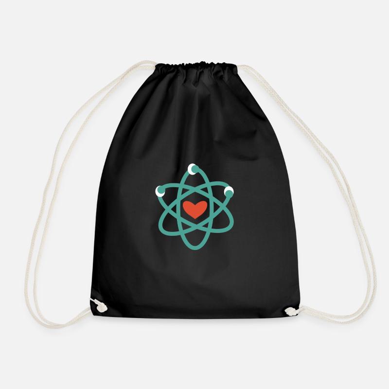 We love science! - Drawstring Bag - black