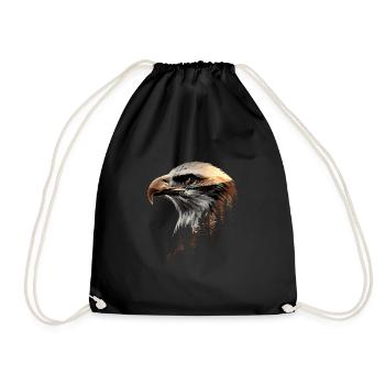 Préserver et protéger le pygargue à tête blanche Aigle Oiseau - Sac de sport léger - noir - Devant