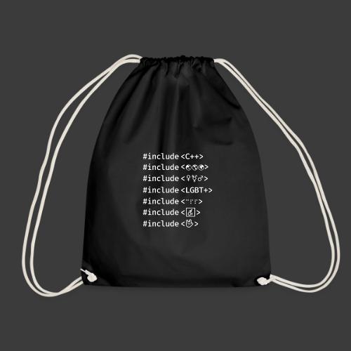 White Include List - Drawstring Bag