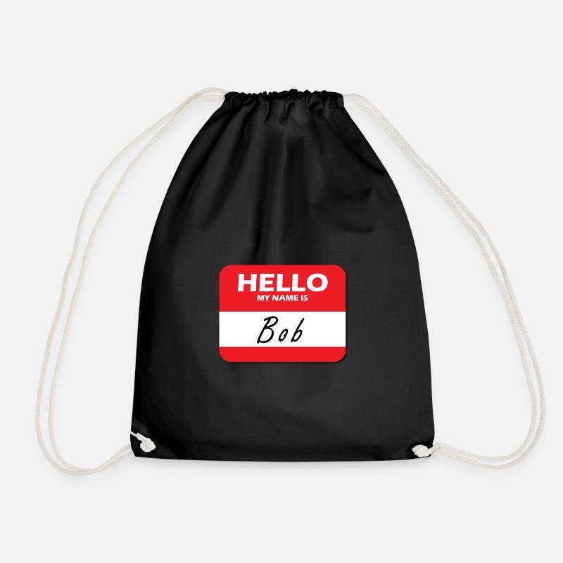 Hallo, mein Name ist Bob - Turnbeutel - Schwarz