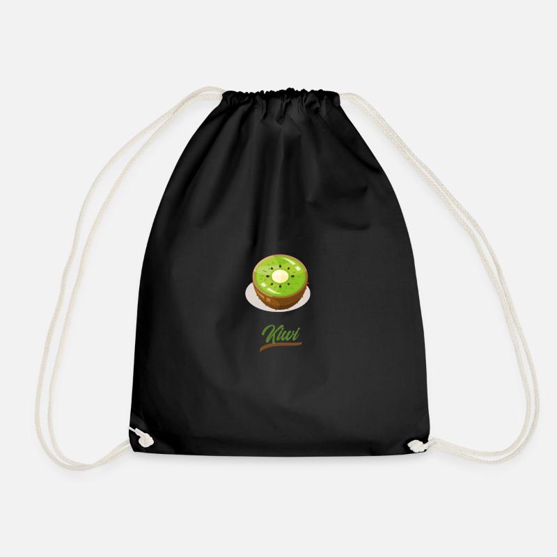 kiwi - Turnbeutel - Schwarz