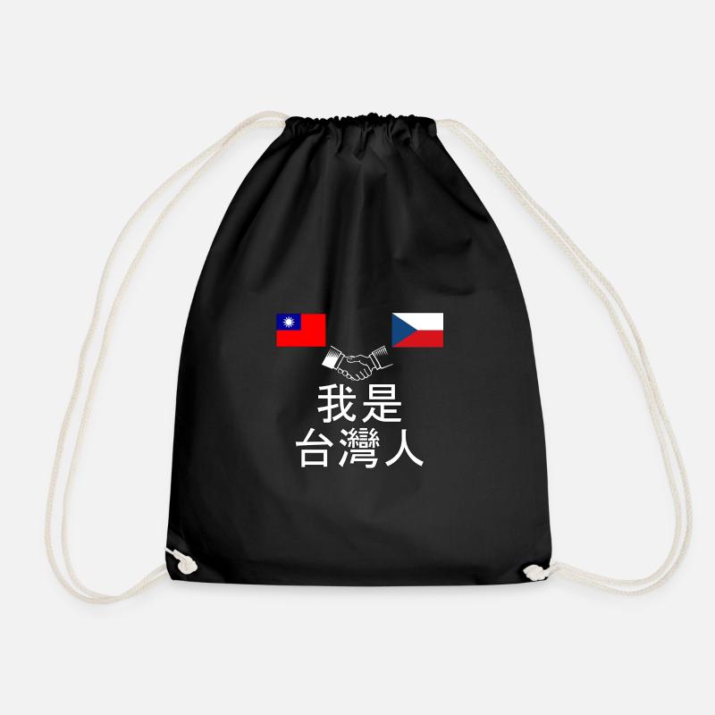 Ich bin Taïwanese / 我 是 台灣 人 - Turnbeutel - Schwarz