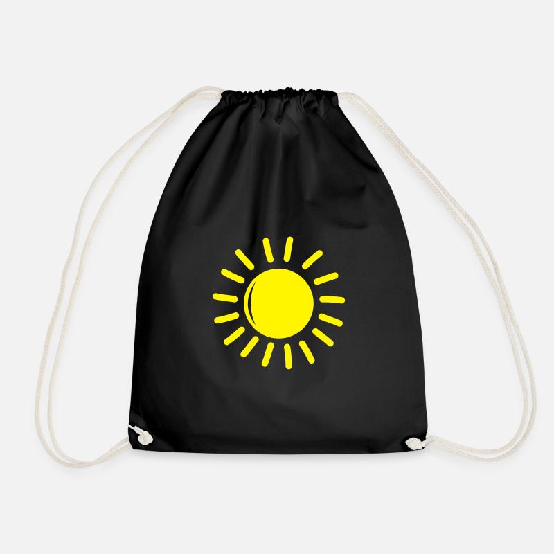sonne - Turnbeutel - Schwarz