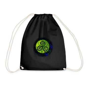 Triskel - Drawstring Bag - black - Front