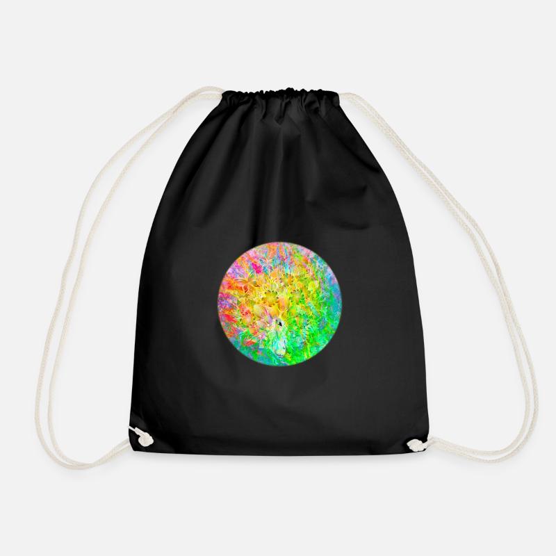 Happy Spring - Drawstring Bag - black