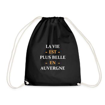 La vie est plus belle en Auvergne - Sac de sport léger - noir - Devant