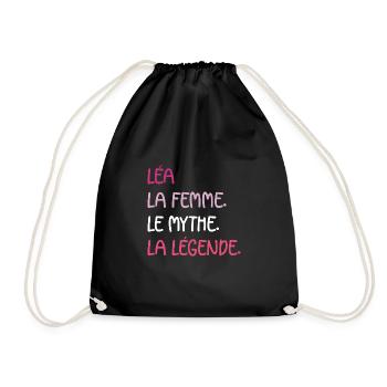 La femme le mythe léa - Sac de sport léger - noir - Devant