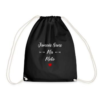 Jamais sans ma moto - Sac de sport léger - noir - Devant