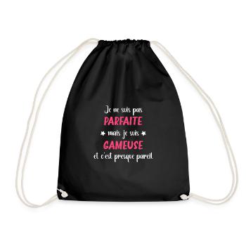 Parfaite gameuse - Sac de sport léger - noir - Devant