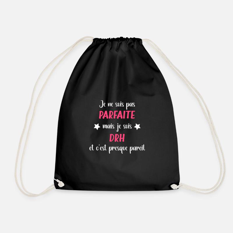 Je ne suis pas parfaite mais drh - Sac de sport léger - noir