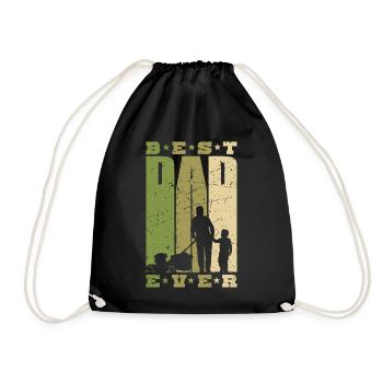 Meilleur papa Ever papa et fils jardinier jardinier - Sac de sport léger - noir - Devant