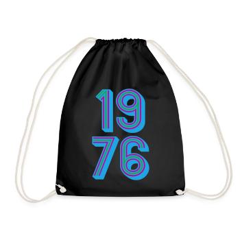 1976 Année de naissance | Couleurs changeantes - Sac de sport léger - noir - Devant