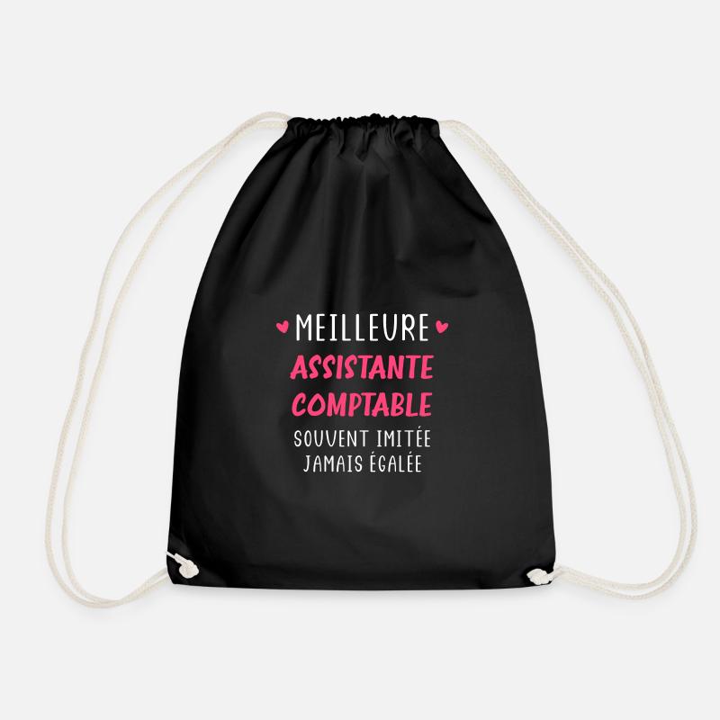Meilleure assistante comptable - Sac de sport léger - noir