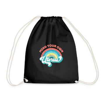 Attention à votre propre utérus - Pro Women - Sac de sport léger - noir - Devant