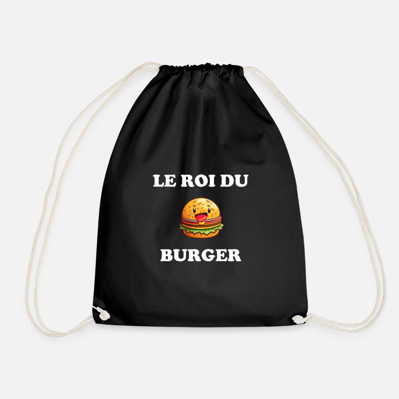 Le roi du burger - Sac de sport léger - noir