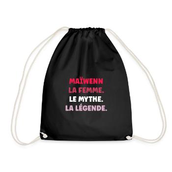 Maïwenn la femme le mythe la légende - Sac de sport léger - noir - Devant