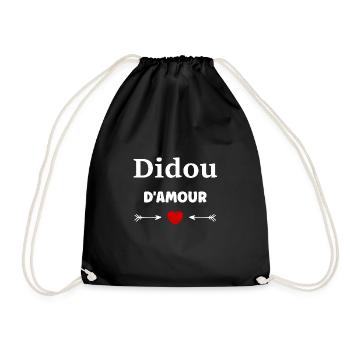 Didou d'amour - Sac de sport léger - noir - Devant